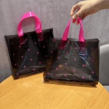 50个/套 女士时尚可重复使用购物手提袋，适合派对、节日、旅行、户外收纳，加厚礼品袋带提手，大容量手提袋，可装衣服、鞋子，生日、婚礼、节日礼物 - 包裝袋 - 查看 3