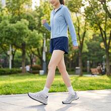 Tenis de mujer casuales y tenis deportivos para mujer estilo moda, zapatillas blancas mujer con plataforma y cordones, zapatos para mujer transpirables y ligeros, calzado deportivo de malla cómodo con suela antideslizante y amortiguación, tenis para mujeres suaves y versátiles para correr o caminar de diario. - Azul - Ver 8