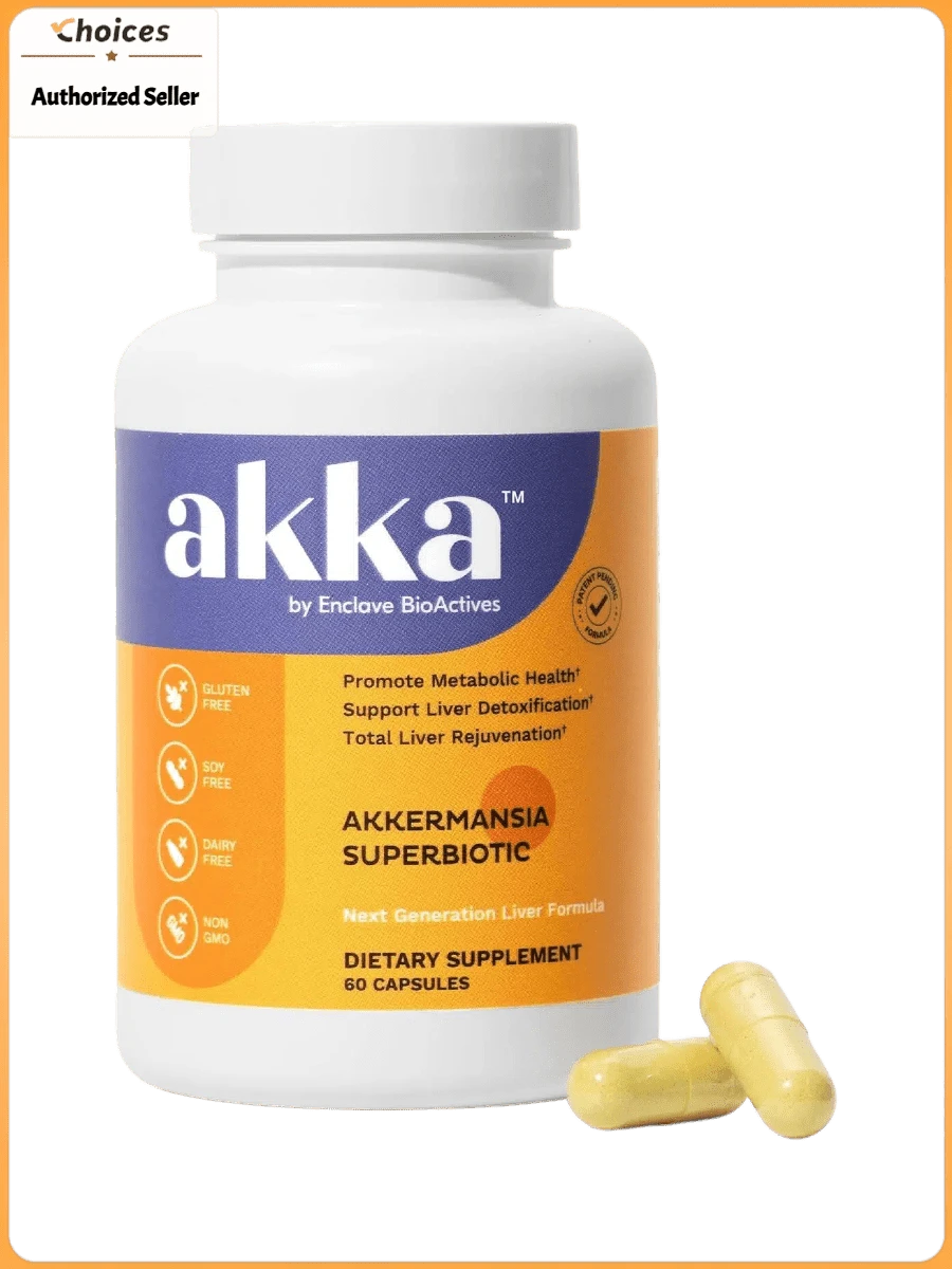 Liver Wellness Supplement With Akkermansia – Digestive Wellness Superbiotic Formula With Resveratrol, Quercetin & Silymarin | Non-GMO Gluten Free | 60 Capsules (1 Bottle) - 1 chai - Xem 1