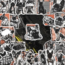 50 Stickers Of Modern Graffiti By Fadou - Waterproof Vinyl, Suitable For Laptops, Water Bottles, Notebooks, Suitcases, Etc. - A Fun DIY Scrapbook Gift Featuring Cartoon Designs - A - View 3