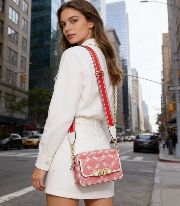  Bolso ligero y versátil de Michael Kors, perfecto para vacaciones. Accesorio de moda elegante y funcional para uso diario, un regalo ideal para cualquier ocasión