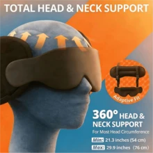 Airplane Pillow With 3D Eye Mask - Black - View 7