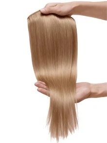 Bộ 8 lọn tóc nối 99J và #27 làm từ tóc thật. Dài 16-24 inch, trọng lượng 120G, tóc thẳng, kiểu kẹp dành cho nữ. - S4 - Xem 4