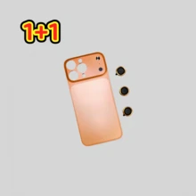Miếng dán bảo vệ ống kính camera hợp kim mới, họa tiết bầu trời sao, màu cam năng động, tương thích với iPhone 13 Pro/14 Pro/15 Pro Max/16 Pro Max, có thể chuyển đổi ngay lập tức thành 17 Pro Max/17 Pro, ba lô siêu mỏng, linh hoạt với khung kim loại tích hợp, chống trầy xước và chống bám vân tay, quà tặng sinh nhật mùa xuân. - trái cam - Xem 27