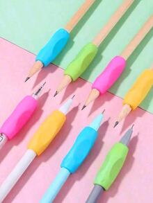 4/8pcs Ergonomic Pencil Grip Set - Colorful Writing Posture Correction Tools, Soft Design To Improve Posture And Comfort, Pencil Holders Great For Writing, Drawing, Office And School Supplies, Relieve Finger Fatigue, Multi-Color Back To School - A - View 10