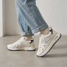Tenis de mujer casuales y tenis deportivos para mujer estilo moda, zapatillas blancas mujer con plataforma y cordones, zapatos para mujer transpirables y ligeros, calzado deportivo de malla cómodo con suela antideslizante y amortiguación, tenis para mujeres suaves y versátiles para correr o caminar de diario. - Azul - Ver 2