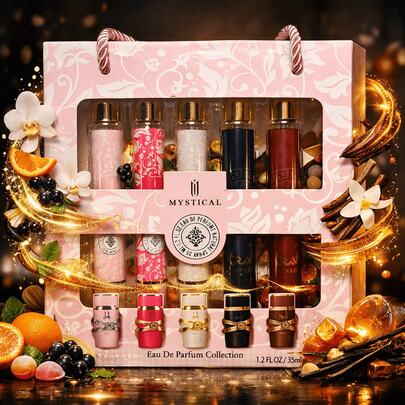 Fragrance World Mystical Night Club Gift Set For Women & Men, 5 X 35ml Long-Lasting Eau De Parfum