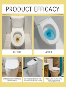 jakehoe 杰克豪马桶清洁片，日常清洁马桶釉面，去除污渍，泡沫清洁片 - 固體 - 查看 2