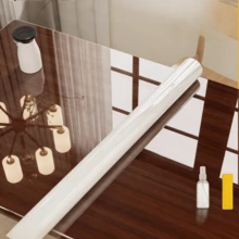 1卷透明厨房保护膜,防水、防油、阻燃、防霉、可移除背胶,适用于桌面、墙壁、咖啡桌、餐桌、家具、大理石翻新等。 - 家具膜 - 查看 13