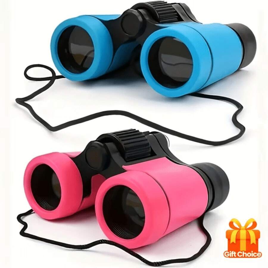 1 pieza Juego de binoculares para adolescentes - Binoculares de alta definición para senderismo y aprendizaje educativo - ¡Regalo de cumpleaños ideal! - Multicolor - Ver 1
