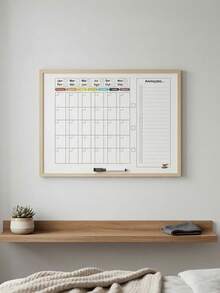 Monthly Planner Magnetic Whiteboard Reusable Monthly Planning Board For Organizing Tasks, Appointments, Routines At Home, Office, School - Magnet - Weekly 50x40cm Color - View 3