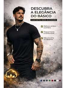 Men's Basic Crew Neck T-Shirt, Premium Cotton, 20 Color Options To Choose From - 橙色攝影機 - 查看 2