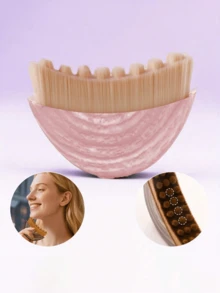 粉色淋巴引流塑形面部及身体按摩刷，适用于面部及下颌淋巴引流按摩，符合人体工学设计，贴合肌肤轮廓，可消肿舒缓疲劳。 - 粉色 - 查看 8