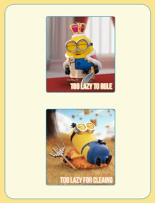 Hộp đồ chơi bí ẩn POP MART Lazy Daily Series - 12 mô hình thường + 1 mô hình ẩn, giới thiệu những chú Minions đáng yêu trong chủ đề cuộc sống thường nhật ấm áp và thoải mái, với hình ảnh Minions được yêu thích, được chế tác từ chất liệu cao cấp, thiết kế dễ thương kèm câu chuyện, lý tưởng cho người hâm mộ Minions, người sưu tập hộp đồ chơi bí ẩn, người yêu thích trang trí dễ thương và người tìm kiếm quà tặng, hoàn hảo cho sinh nhật, ngày lễ hoặc để sưu tầm. - Nhiều màu - Xem 6