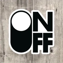 ON OFF Switch Design Stickers Minimalist Fun Decorative Decals Waterproof Vinyl Stickers - Durable Matte Surface, Self-Adhesive Bumper Stickers, Suitable For Cars, Windows, Laptops, Trucks, Water Bottles - Versatile Durable Design, Car Stickers - Vinyl - View 9