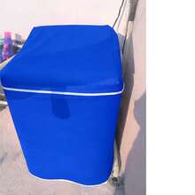 Washing Machine Cover With Silver Zipper Panel, Waterproof And Plush, For Indoor And Outdoor Use, Premium Quality, Durable Up To 6 Years, Compatible With All Brands. - Biru - View 2