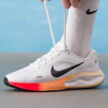Nike Journey Run Running Shoes - Lightweight, Casual, Simple, Suitable For Training, Long-Distance And Sprinting, Round Toe Support, Men's Size - White, Orange, Black - View 3