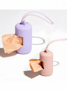 1pc Poop Bag Carrier Portable Pet Waste Bag Dispenser Dog Cleaning Supplies Pet Supplies Poop Scooper Poop Bag Dispenser Trash Bag - Multicolor - View 5