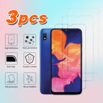 3片装高清手机屏幕保护膜，适用于三星Galaxy M01S/M02/M02S/M04/M06/M10/M12/M13 4G/5G/M14/M14 5G/M15 4G/5G/M16/M20/M21 2021/M21S/M21/M23/M30S/M30/M31/M32 4G/F22/M22/M32 4G/M32 5G/M33/M33 5G/M42 5G/F02S/F04/F05/F12/F13/F14/F14 5G/F15/F23/F23 5G/F41/F42 5G系列，强力保护，易于安装，高清晰度，无气泡。
