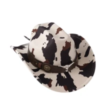 Bohemian Polyester Western Style Soft Felt Hat - Cow Head Brand Cow Hat - View 8