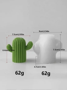 Khuôn nến sáp hình cây mọng nước 3D, khuôn xương rồng bằng silicon, dùng để làm nến hoa, nhựa, đá thơm, xà phòng đúc, trang trí nhà cửa nghệ thuật. - Bộ sưu tập cây mọng nước - Khuôn - Xem 30