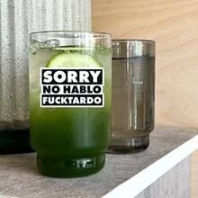 SORRY NO HABLO FUCKTARDO Sarcastic Text Sticker, Waterproof Vinyl Sticker - Durable Matte Surface, Self-Adhesive Bumper Sticker, Suitable For Cars, Windows, Laptops, Trucks, Water Bottles - Multi-Purpose Durable Design, Car Sticker - Vinyl - View 5