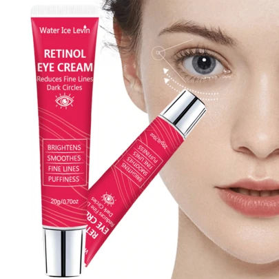 视黄醇眼霜 - 减少细纹，抗衰老，有效改善皱纹、细纹、浮肿、黑眼圈和眼袋，滋润并提拉眼周肌肤，提亮肤色并补水 - 适合所有肤质