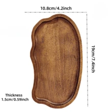 高品质多层木质展示托盘 - 蛋糕架、盛菜盘，适用于甜点、小吃、干果和糖果，时尚厨房收纳，完美点缀精致餐桌，厨房配件，斋月装饰，节日装饰，派对，野餐，露台，餐桌摆饰，厨房托盘，天然木纹饰面，木质托盘，厨房用品，烘焙 - 棕色 - 查看 17