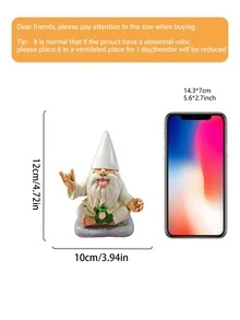 Shiny Rock 'n' Roll George And The Zen Frog – This Garden Gnome Perfectly Blends Peace, Tranquility, And Rock 'n' Roll To Add A Touch Of Magic To Your Wonderland Garden. - Multicolor - View 7