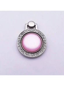 Giá đỡ điện thoại hình trái tim bằng hợp kim kẽm, đính đá, 1 chiếc, vòng giữ điện thoại bằng hợp kim kẽm mạ vàng, kiểu dáng bất đối xứng, có thể điều chỉnh, quà tặng mùa xuân. - Nhiều màu - Xem 9