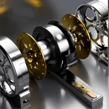 1pc Mini Keychain Retractable Tape Measure 78.74 Inch Steel Ruler, Metric & Imperial Dual Scale, Multifunctional Steel Tape Measure Gift - Multicolor - View 7