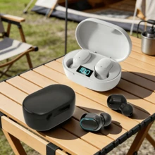 蓝牙耳机、无线蓝牙耳机、降噪耳塞、带麦克风的无线耳机、Fone E6s 蓝牙耳机、运动跑步耳机、耳塞 - 查看 2