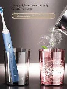 一套壁挂式牙刷架，配有 4/3/2 个防尘牙刷杯和牙膏分配器，多功能浴室收纳架，带自动牙膏分配器和牙刷杯，无需钻孔，豪华浴室套装，壁挂式牙刷收纳架，家居浴室配件 - 彩色 - 查看 7