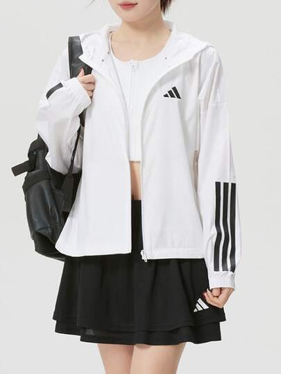  adidas Hyperglam WINDBREAKER Clima365 運動拉鍊寬鬆連帽長袖外套 女款