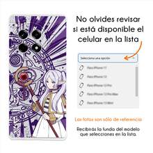Funda Compatible con Fossibót Zozo no Phieren Anime Fern Aprendiz de Hechiceria Protector Carcasa Anticaídas a Prueba De Golpes TPU. - transparente - Ver 4