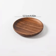 1 chiếc khay phục vụ hình chữ nhật bằng gỗ óc chó, kích thước nhỏ, dùng làm khay trà, đĩa cà phê, đĩa ăn nhẹ và trái cây. - màu nâu - Xem 10