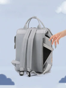 Oaoleer 1pc Multi Functional Travel Diaper Backpack Maternity Baby Diaper Changing Bag Large Capacity Waterproof Oxford Cloth Diaper Bag Backpack With Practical Pockets Stroller Compatible Cute Cartoon Design Ideal Mother's Day Gifts New Mom Gifts - Multicolor - View 3