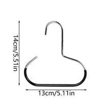 1/2 Wardrobe Storage Hooks, Made Of Metal Material, Used For Scarf Organizing, Belt Organizing, Bra Organizer, Bag Organizing, Wardrobe Storage Organizer, Wardrobe Organizing And Storage Rack, Dormitory Hanging Hat Rack, Belt Tie Rack, Multifunctional Clothing Hat Display Rack - Multicolor - View 2