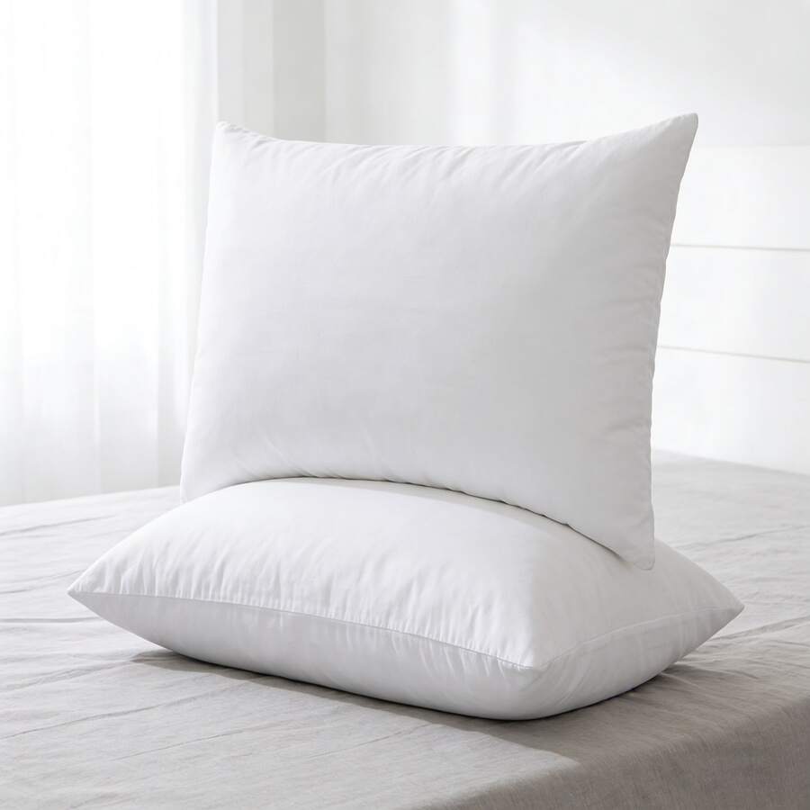 2 ruột gối 40 x 60 cm (16 x 24 inch), ruột gối sợi rỗng (màu trắng) - trắng - Xem 1