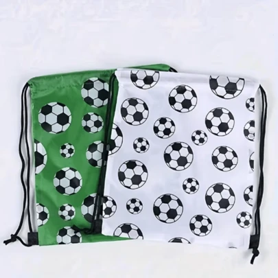 Bộ 2 balo dây rút World Cup bóng đá, túi đựng đồ thể thao phù hợp cho vận động viên.