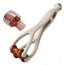 1pc Natural Wooden Finger Pressure Massage Roller - Portable Soothing Hand And Knuckle Massager - Multicolor - View 2