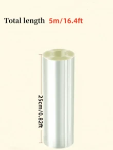 1 Roll Extra Long Transparent Cake Edging, Made Of PET Material, Cake Packaging Film, Used For Decorating Mousse, Chocolate Pastries, Baking Tools, Cake Decorations, Kitchen Supplies - Easily Make Delicious Cakes - White - View 14