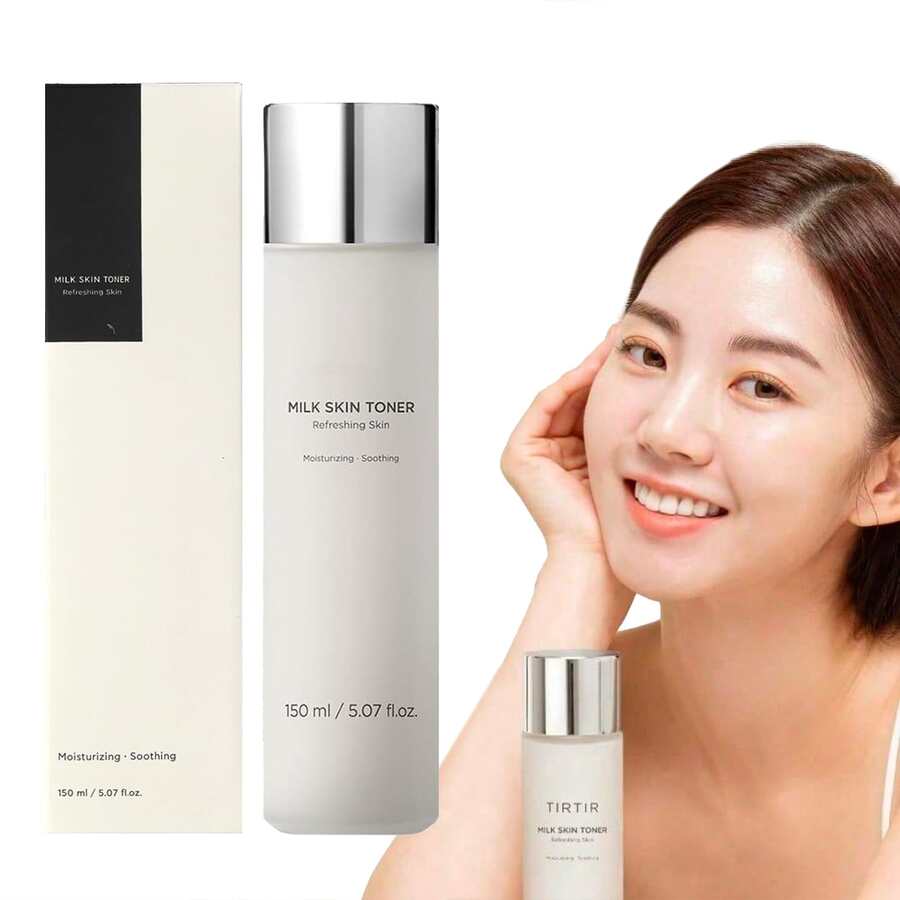 Tónico para la piel Tónico coreano ligero y lechoso rellenable con ceramida y péptido para hidratación, firmeza y soporte de la barrera - Blanco - Ver 1