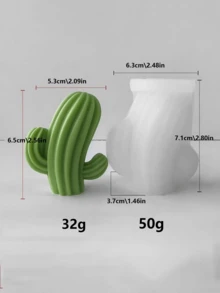 Khuôn nến sáp hình cây mọng nước 3D, khuôn xương rồng bằng silicon, dùng để làm nến hoa, nhựa, đá thơm, xà phòng đúc, trang trí nhà cửa nghệ thuật. - Bộ sưu tập cây mọng nước - Khuôn - Xem 24