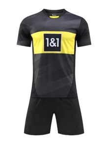 Bộ đồ bóng đá sân nhà Atletico Madrid 24-25B, bộ đồ bóng đá nam tùy chỉnh. Có thể tùy chỉnh logo, số và nội dung chữ. - Màu vàng - Xem 3
