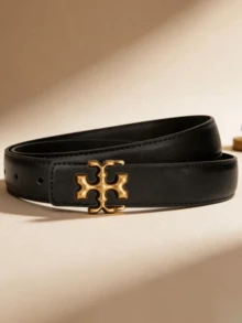 Cinturón de moda minimalista clásico para mujer con hebilla con letra, cinturón de cuero versátil de estilo europeo y americano para pantalones y trajes - Multicolor - Ver 12