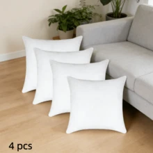 100% Polyester Microfiber Pillow Inserts - All-Space Use, Vacuum-Packed, Easy Care & Durable - White - View 29