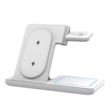 Đế sạc không dây 3 trong 1, Đế sạc nhanh tương thích với Apple Watch và điện thoại thông minh, tương thích với iPhone 12/13/14/15/16, dùng cho văn phòng, ký túc xá, nhà riêng - Nhiều màu - Xem 9