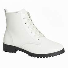 Women's Casual Ankle Boot With Non-Slip Sole - 白色 - 查看 6