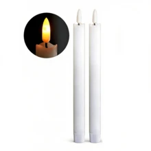 Velas LED sin llama con efecto de llama realista, adecuadas para Navidad, bodas, celebraciones, decoración del hogar interior - XKZ - Ver 6